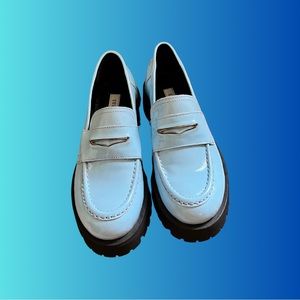 Steve Madden Baby Blue Chunky Sole Loafers